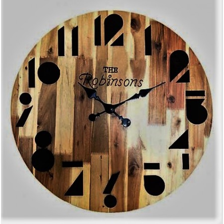 orologio legno da parete the robinson