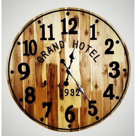 orologio legno da parete grand hotel